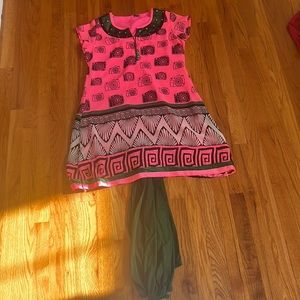 Pink Kurta w/ Pyjami